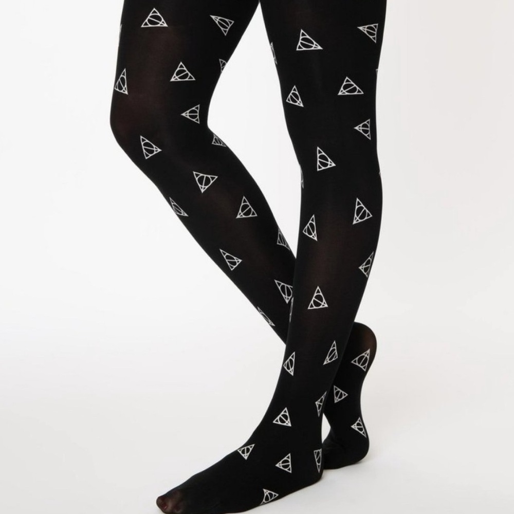 Harry Potter Unique Vintage deathly hollows tights